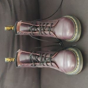 Doc Martens purple lace-up boots size 36